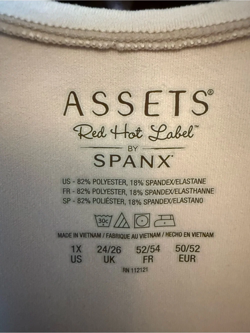 ASSETS by Spanx Light Beige Tank slip Dress 1X - Picture 4 of 9
